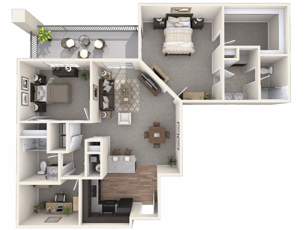 The Cambridge - 2 Beds 2 Baths