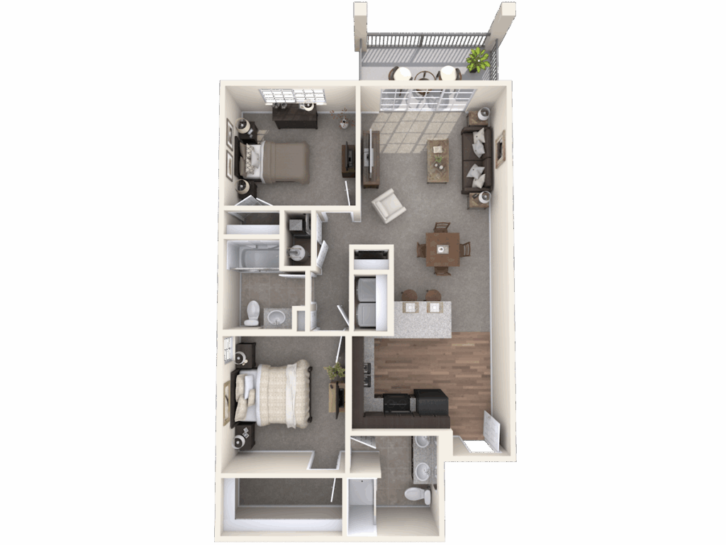 The Durham - 2 Beds 2 Baths