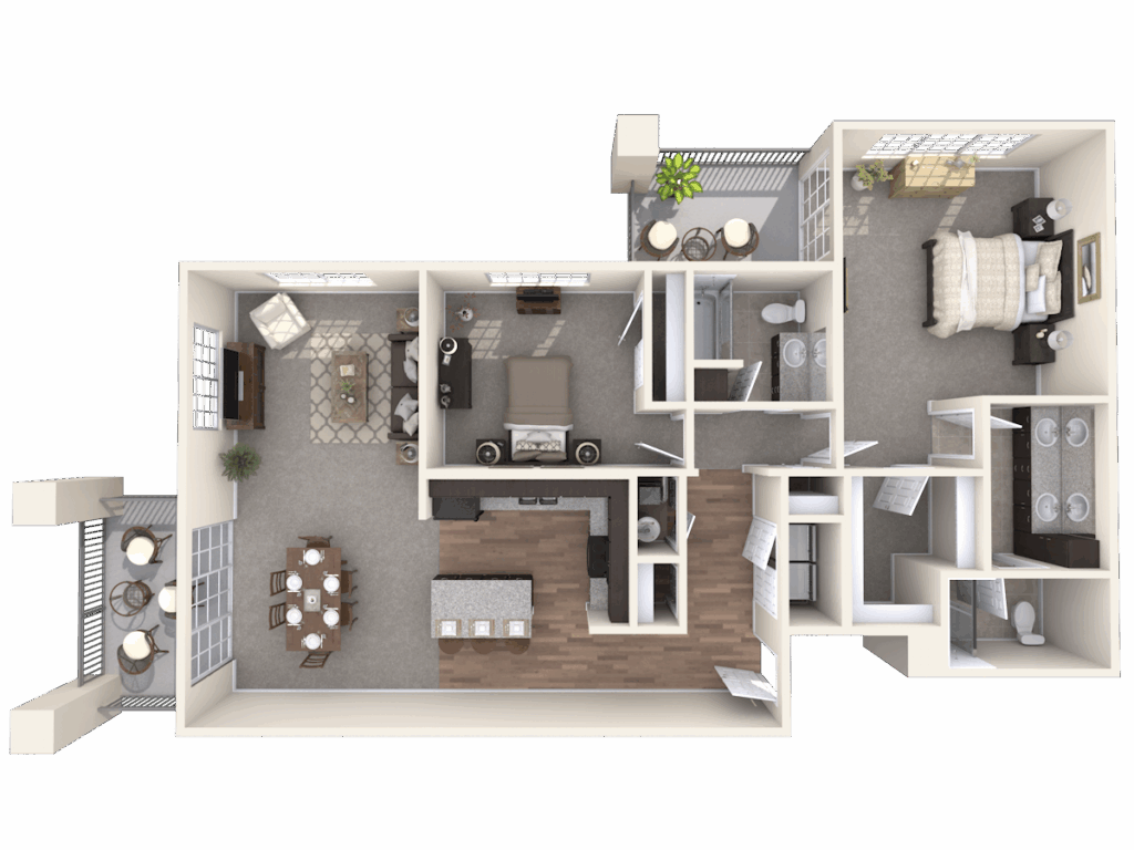 The London - 2 Beds 2 Baths